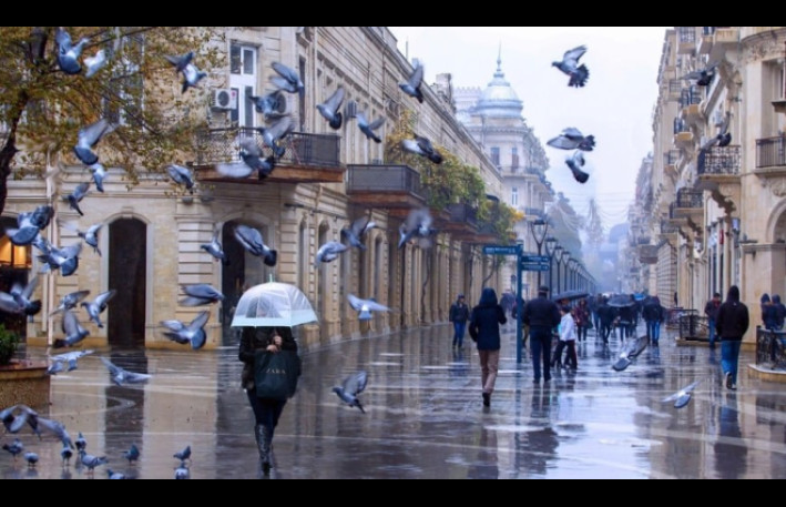 Sabah güclü külək əsəcək, yağış yağacaq 