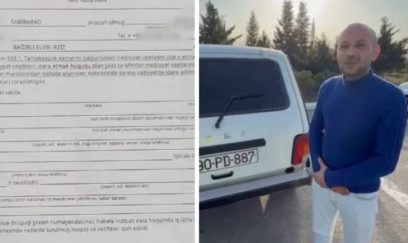 Narkotik vasitənin təsiri altında avtomobil idarə edən şəxs ifşa olundu 