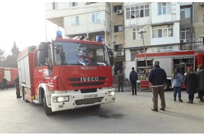 Bakıda yaşayış binasında yanğında xəsarət alanların sayı artdı  - YENİLƏNİB