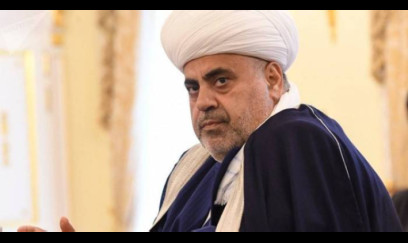 Allahşükür Paşazadə II İlyanın dəfninə gedir 