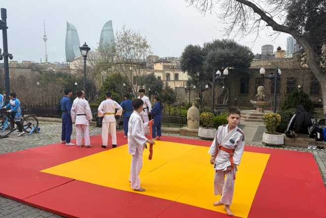 İçərişəhərdə idman festivalı keçirilir - FOTOLAR