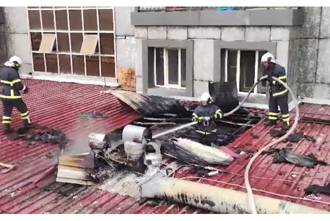 Naxçıvanda restoranda yanğın - İşçilərlə müştərilər təxliyə edildi-VİDEO