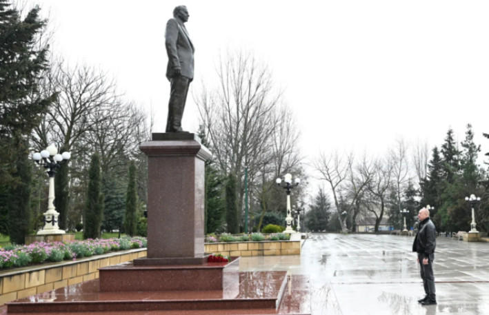 Prezident İlham Əliyev Şamaxı rayonuna səfər edib 