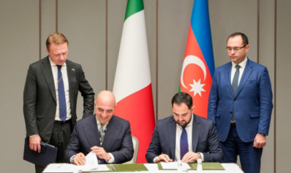 Nazir italiyalı həmkarı ilə görüşdü - Fotolar