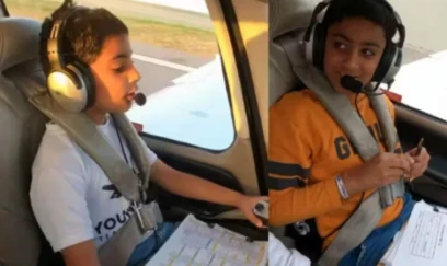 Kaliforniyada 11 yaşlı oğlanın təyyarə idarə edib 