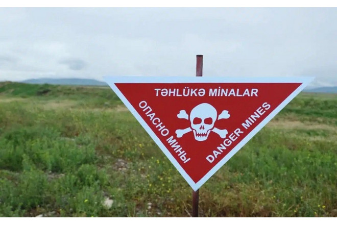 Ağdamda bir nəfər minaya düşüb 