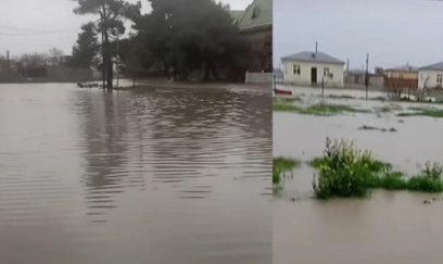 Yağış şimal rayonlarında fəsad törətdi: Xudat və Şabranı su basdı