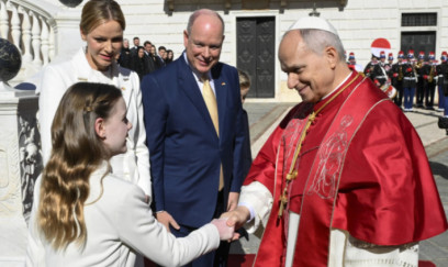 Roma Papası Monakoya getdi - Son 500 ildə ilk dəfə - FOTO