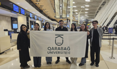 Qarabağ Universitetinin tələbələri beynəlxalq müsabiqədə iştirak edir - FOTOLAR