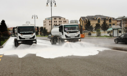 Güclü yağışdan sonra paytaxtda genişmiqyaslı daxili iməclik keçirilib 