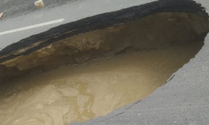 Masazırdakı çökən yolla bağlı - Rəsmi açıqlama