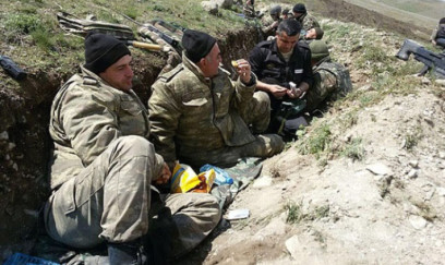 Polad Həşimov Aprel döyüşlərində - FOTO