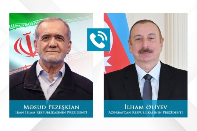 Məsud Pezeşkian Prezident İlham Əliyevə zəng edib 