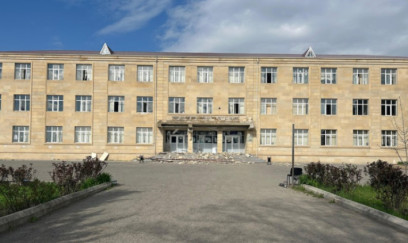 Daş Salahlıda külək məktəb binasına zərər vurdu - FOTO