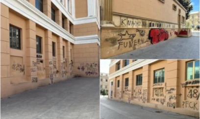 Nizami Kino Mərkəzinin divarlarına qraffiti çəkən Belarus vətəndaşı həbs edilib 