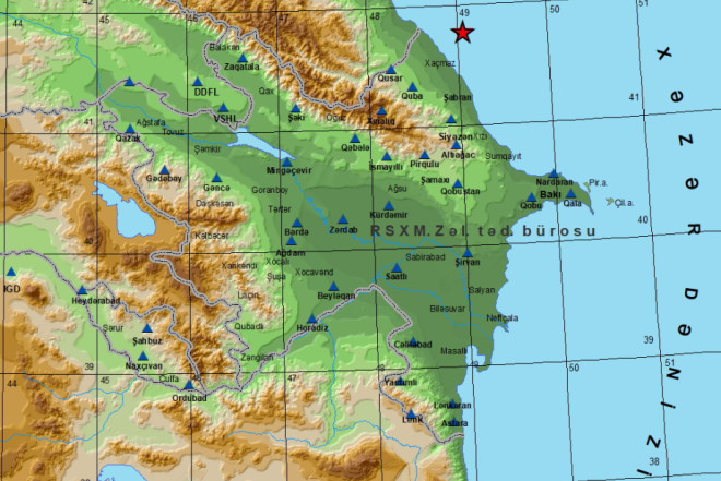 Azərbaycanda zəlzələ oldu 