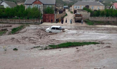 Dağıstana yenidən sel gəldi, evləri su basdı - VIDEO