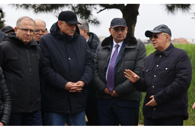 Kəmaləddin Heydərov Badamdardakı sürüşmə zonasında - FOTO/VİDEO