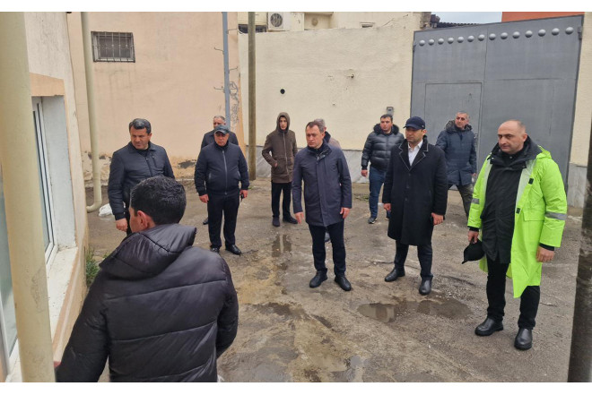 Keşlədə təxliyyə olunan sakinlər üçün qərargah yaradıldı 