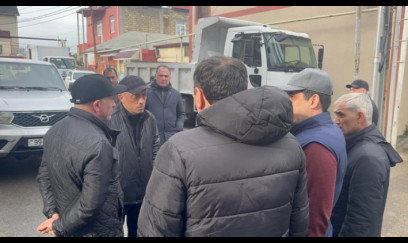 ADSEA sədri üzərində evlər tikilən kollektorun çökdüyü ərazidə olub 