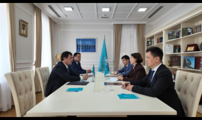 Alibek Bakayev Türk Mədəniyyəti və İrsi Fondunu ziyarət edib 