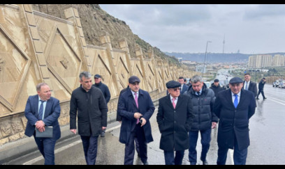 Heydərov bu dəfə sürüşmə təhlükəsi olan ərazidə - VİDEO