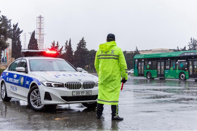 Yağışlı hava ilə bağlı sürücülərə MÜRACİƏT 
