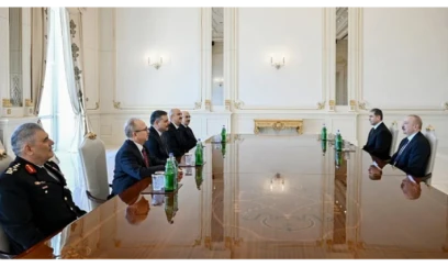 İlham Əliyev Türkiyənin daxili işlər nazirini qəbul edib 
