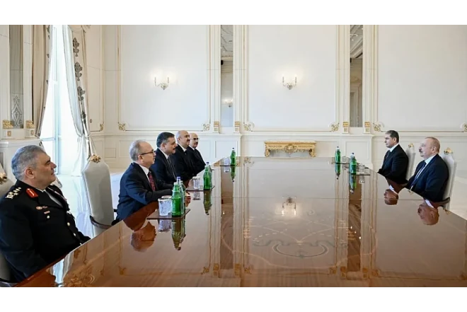 İlham Əliyev Türkiyənin daxili işlər nazirini qəbul edib 