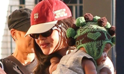 Rihanna qızı ilə Paris küçələrində - FOTO