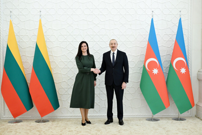 İlham Əliyev Litvanın Baş naziri ilə görüşdü - FOTO