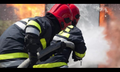 Tovuzda iki mərtəbəli ev yanıb, yaşlı kişi xilas edildi 