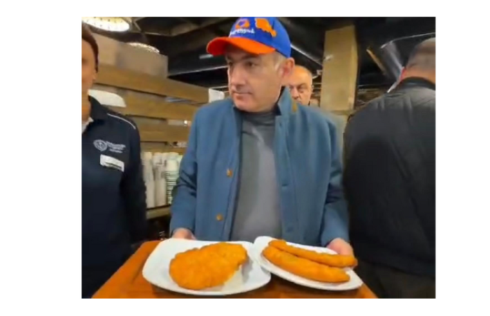 Paşinyan Göyçə mahalına getdi - Yenə “pirojki” yedi - VİDEO