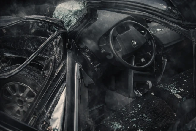 Salyanda iki avtomobil toqquşub, beş nəfər xəsarət alıb 