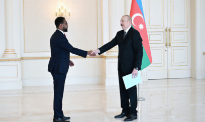 Prezident yeni səfiri qəbul etdi - FOTOLAR