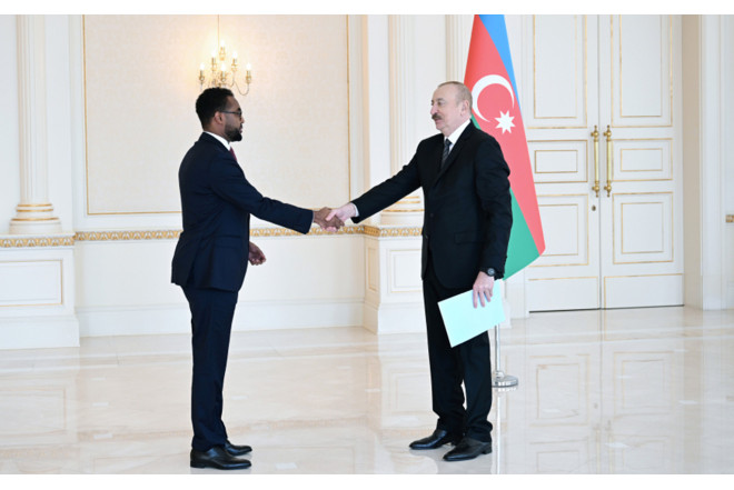 Prezident yeni səfiri qəbul etdi - FOTOLAR
