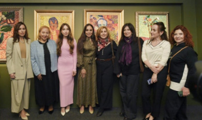 Leyla və Alena Əliyevalar sərgidə iştirak etdilər - FOTOLAR