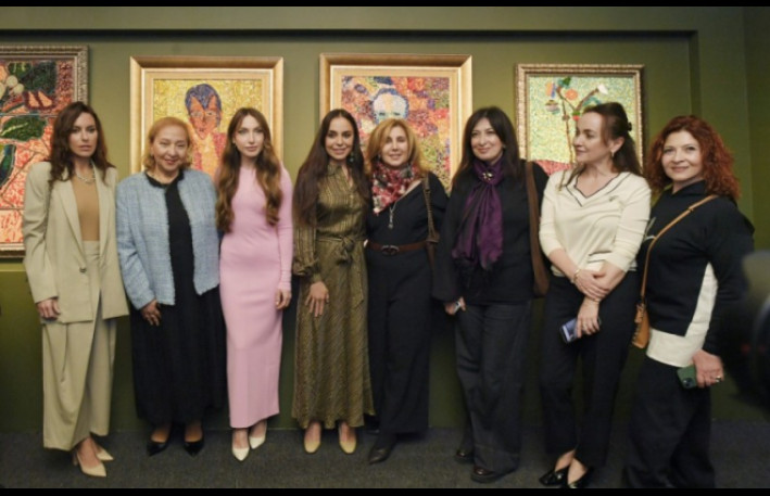 Leyla və Alena Əliyevalar sərgidə iştirak etdilər - FOTOLAR