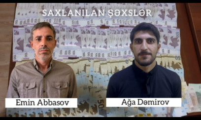 Evdən 15000 manat oğurlayan iki nəfər saxlanıldı