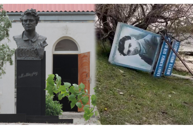 Sel Mikayıl Müşfiqin xatirə muzeyini zədələdi - FOTO