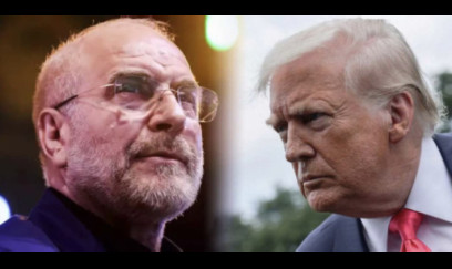 Tramp telefonda Qalibafın üstünə QIŞQIRIB