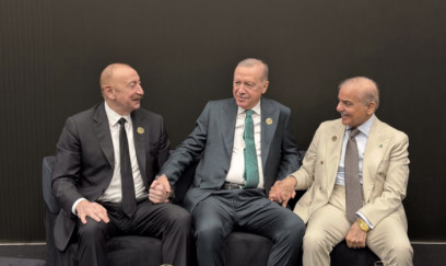 Liderlərin səmimi görüşündən - FOTOLAR