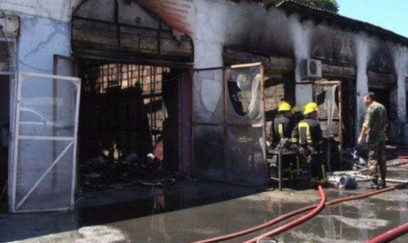 Avtomobil təmiri sexində partlayış olub 