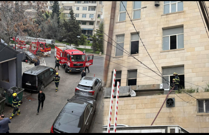 “Mübarək” şadlıq evində yanğın - FOTOLAR