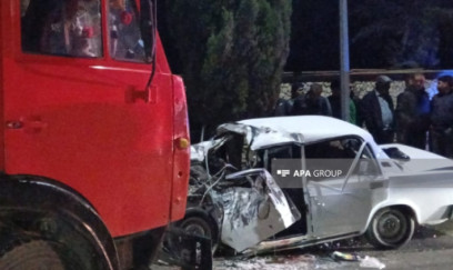 Ağcabədidə ağır yol qəzası nəticəsində ölən və yaralananlar var 