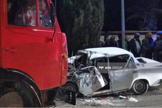 Ağcabədidə ağır yol qəzası nəticəsində ölən və yaralananlar var 