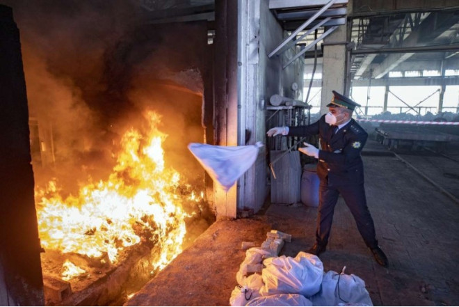 Xocalıda müsadirə olunmuş narkotik məhv edildi