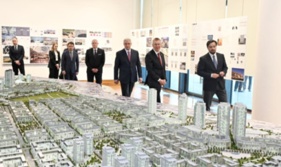 Latviya Prezidenti “Bakı Ağ Şəhər”də - FOTOLAR