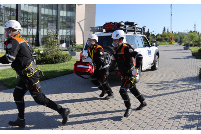 FHN mülki müdafiə məşqi keçirdi - VİDEO