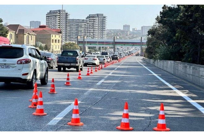 Bakının mərkəzi yolları bağlanır 